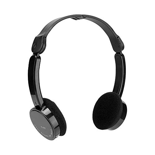 Changor Kabelgebundenes Headset, verhindert Verwicklungen, Faltbarer Kopfhörer für Tablet(Schwarz) von Changor