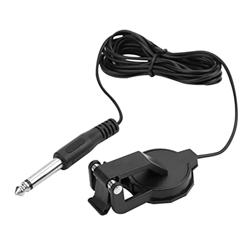 Changor Tonabnehmer, starker Clip-On-Mikrofon-Tonabnehmer, Gitarren-Tonabnehmer, tragbar, für große Entfernungen, für Saiteninstrumente für Erhu Changor Tonabnehmer, starker Clip-On-Mikrofon-Tonabnehmer, Gitarren-Tonabnehmer, tragbar, für große Entfernungen, für Saiteninstrumente für Erhu von Changor