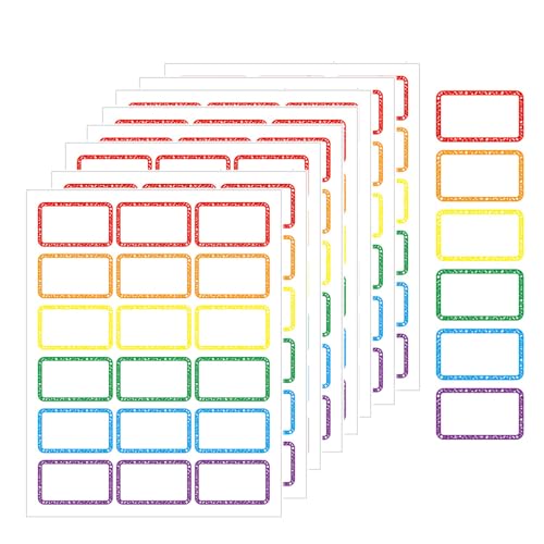 Changyeah Etiketten Selbstklebend Schule,180 Stück Aufkleber zum Beschriften,Buchaufkleber,selbstklebend, liniert, Buchaufkleber, Self-Adhesive Labels Food Labels Handmade Marmeladen Aufkleber von Changyeah
