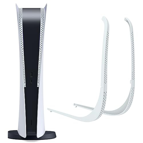 Chanvoo Staubschutz für PS5 Konsole, Kühlkörpersperre, Tierhaare, Anti-Staub-Filterabdeckung für Playstation 5 optisches Laufwerk/Digital (weiß) von Chanvoo