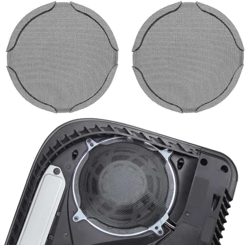 Chanvoo Staubfilter für PS5-Lüfter, Metall, staubdicht, kompatibel mit PlayStation 5 Digital- und Disc-Edition-Konsole (schwarz), 2 Stück von Chanvoo