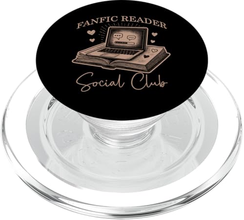 Fanfic Social Club Buchleser Lustiges Buchgeschenk PopSockets PopGrip für MagSafe von Chapter Keepers