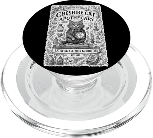 Klassisches Alice Book inspiriertes Wunderland Buchgeschenk PopSockets PopGrip für MagSafe von Chapter Keepers