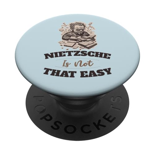 Nietzsche Lustiges Philosophiegeschenk - Zitat für Philosophen PopSockets Klebender PopGrip von Chapter Keepers
