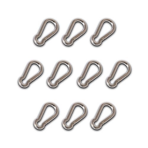 Chapuis 120/60Z 10-er Set Feuerwehrkarabinerhaken - Verzinkter Stahl - Durchmesser 6 mm - Länge 60 mm von Chapuis