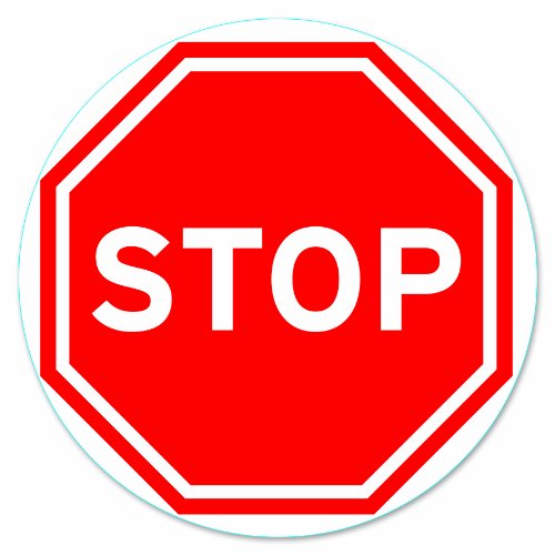 Chapuis DS101 Signalscheibe „STOP“ - Selbsthaftendes PVC - Durchmesser 170 mm von Chapuis