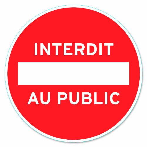 Chapuis DS204 PVC-Scheibe, selbsthaftend, Durchmesser 280 mm, französische Aufschrift: Interdit au public Chapuis DS204 PVC-Scheibe, selbsthaftend, Durchmesser 280 mm, französische Aufschrift: Interdit au public von Chapuis