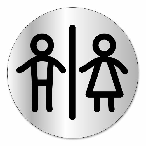 Symbol DS303 Indicator disc „Unisex-WC“ - Selbsthaftendes Aluminium - Durchmesser 80 mm Symbol DS303 Indicator disc „Unisex-WC“ - Selbsthaftendes Aluminium - Durchmesser 80 mm von Chapuis