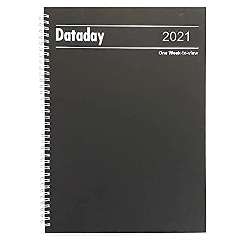 Charfleet A43SP Dataday A4 Wochen-zur-Ansicht Tagebuch, Schwarz von Charfleet