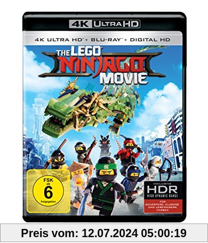 The LEGO Ninjago Movie (4K Ultra HD + Blu-ray + Digital HD) [Blu-ray] von Charlie Bean