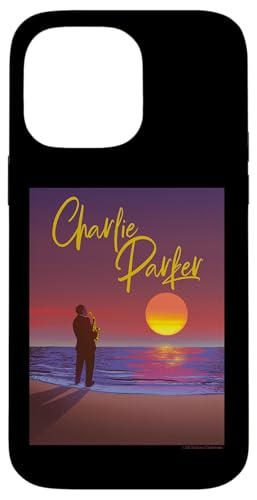 Abbildung des Sonnenuntergangs am Strand von Charlie Parker Hülle für iPhone 14 Pro Max von Charlie Parker