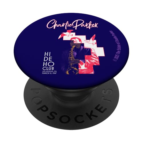 Charlie Parker Hi-De-Ho Club Los Angeles 1947 PopSockets Klebender PopGrip von Charlie Parker