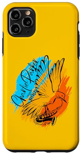 Charlie Parker Mehrfarbiger Vogel mit Saxophon Hülle für iPhone 11 Pro Max von Charlie Parker