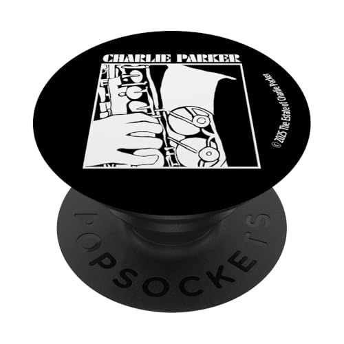 Charlie Parker Saxophon-Illustration PopSockets Klebender PopGrip von Charlie Parker
