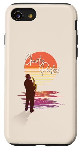 Charlie Parker Schatten bei Sonnenuntergang Hülle für iPhone SE (2020) / 7 / 8 von Charlie Parker