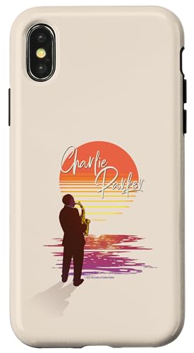 Charlie Parker Schatten bei Sonnenuntergang Hülle für iPhone X/XS von Charlie Parker