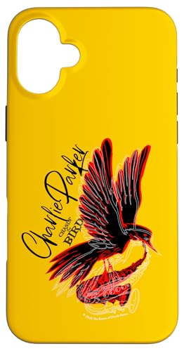 Charlie Parker roter und schwarzer Vogel mit Saxophon Hülle für iPhone 16 Plus von Charlie Parker