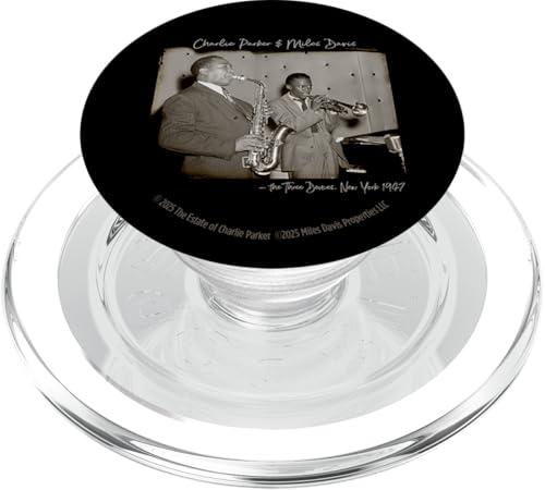 Charlie Parker und Miles Davis bei den Three Deuces NYC 1947 PopSockets PopGrip für MagSafe Charlie Parker und Miles Davis bei den Three Deuces NYC 1947 PopSockets PopGrip für MagSafe von Charlie Parker