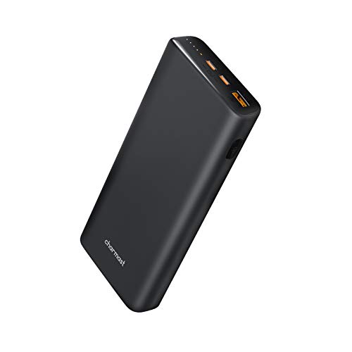 Charmast Power Bank, 65W Powerbank 23800mAh, USB C Input & Output Externe Handyakkus Kompatibel mit iPhone 16 15 14 13 12 11 Pro Max Plus Samsung Tablet Laptop MacBook Pro Dell XPS Lenovo und mehr von Charmast