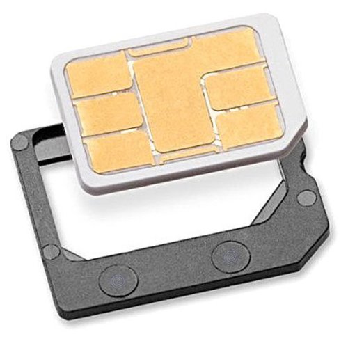Nano SIM Adapter zu MicroSIM - Premium QUALITÄT - Made IN Germany - für iPhone 5 SIM Karten zur Verwendung als MicroSIM Karte im Charmate® Druckverschlussbeutel von Charmate
