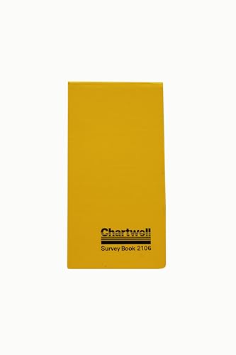 Chartwell Kontrollbuch Zur Feldmessung, 106 X 20,5 cm, Blau Feints von Chartwell