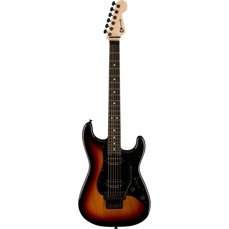 (B-Ware) Charvel Pro-Mod So-Cal Style 1 HH FR E Ebony Three-Tone Sunburst Electric Guitar von Charvel