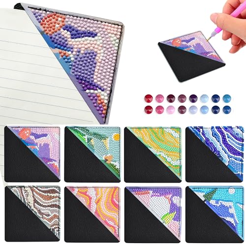 CharySim Diamond Painting Lesezeichen Diamant Painting Kinder Geschenkideen Mädchen 6-14 Jahre Teenager Bastelset Erwachsene Basteln Mädchen 7 8 9 10 11 12 Jahre Geburtstagsgeschenke Berge Meer von CharySim
