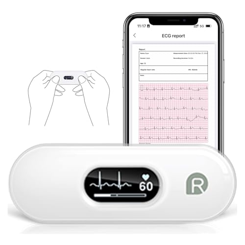 CheckMe DuoEK-S Mobiles EKG Gerät, Wireless Bluetooth EKG Messgerät mit Analysebericht, 0,96 Zoll OLED-Bildschirm, 30s - 5 mins, Herzfrequenzmonitor, APP für iOS/Android CheckMe DuoEK-S Mobiles EKG Gerät, Wireless Bluetooth EKG Messgerät mit Analysebericht, 0,96 Zoll OLED-Bildschirm, 30s - 5 mins, Herzfrequenzmonitor, APP für iOS/Android von CheckMe