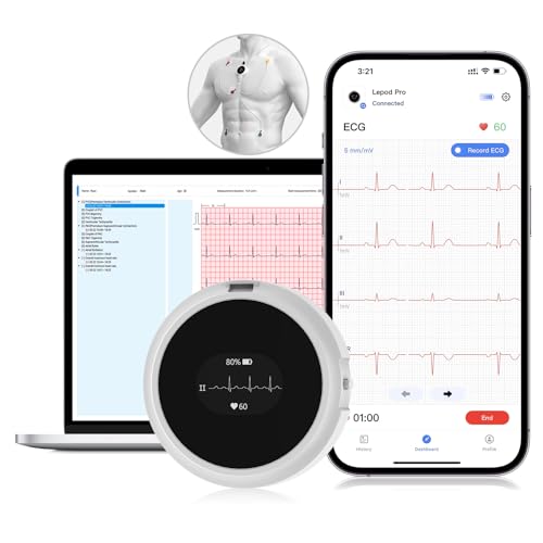 Checkme Lepodpro 7-Kanal-Ekg-GeräT FüR Zu Hause, 24-Stunden-Echtzeit-Ekg-Aufzeichnung, Ekg-Ereignismarkierung, Detaillierter Ai-Ekg-Bericht, Kompatibel Mit Mobile App Und Pc-Software Checkme Lepodpro 7-Kanal-Ekg-GeräT FüR Zu Hause, 24-Stunden-Echtzeit-Ekg-Aufzeichnung, Ekg-Ereignismarkierung, Detaillierter Ai-Ekg-Bericht, Kompatibel Mit Mobile App Und Pc-Software von CheckMe