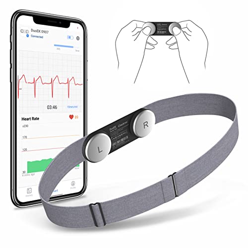 Checkme Mobiles EKG Gerät mit Brustgurt, Echtzeit-EKG-Wellenformanzeige, 30s-15min Langzeit EKG Monitor, Funktioniert mit App für iOS & Android, Tragbarer Bluetooth Herzfrequenz-Brustgurt für Zuhause Checkme Mobiles EKG Gerät mit Brustgurt, Echtzeit-EKG-Wellenformanzeige, 30s-15min Langzeit EKG Monitor, Funktioniert mit App für iOS & Android, Tragbarer Bluetooth Herzfrequenz-Brustgurt für Zuhause von CheckMe