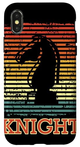 Brettspiel Knight Checkmate Sport Schachbrett Schach Hülle für iPhone X/XS von Checkered Board Strategy Game