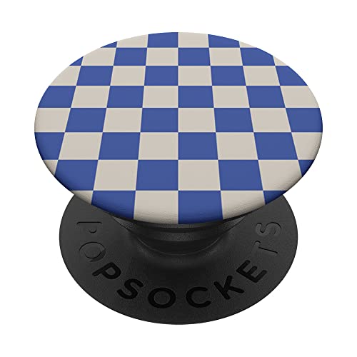 Grau Blau Karo Karo Muster Karo Design #217 PopSockets mit austauschbarem PopGrip Grau Blau Karo Karo Muster Karo Design #217 PopSockets mit austauschbarem PopGrip von Checkered Checked Check Pattern Designs