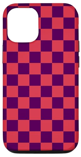 Hülle für iPhone 15 Schachbrett Karo Karo Muster Lila Rot Hülle für iPhone 15 Schachbrett Karo Karo Muster Lila Rot von Checkered Checked Check Pattern Designs