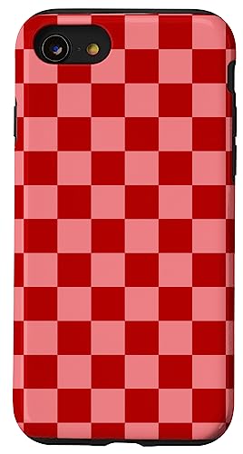 Hülle für iPhone SE (2020) / 7 / 8 Karo Karomuster Karo Design #020 von Checkered Checked Check Pattern Designs
