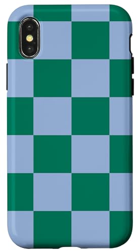 Hülle für iPhone X/XS Blau Grün Karo Muster Karo Design #207 Hülle für iPhone X/XS Blau Grün Karo Muster Karo Design #207 von Checkered Checked Check Pattern Designs