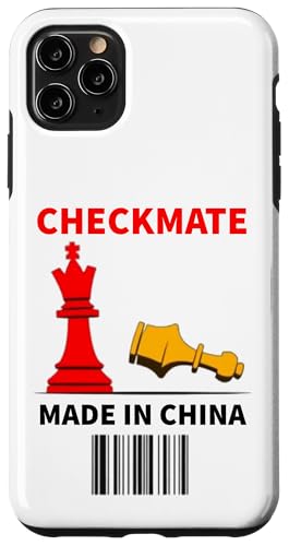 Hergestellt in China Schachmatt Sarkastischer politischer Strategiehumor Hülle für iPhone 11 Pro Max von Checkmate China Sarcastic Global Political Humor
