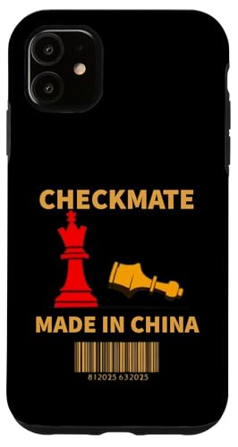 Hergestellt in China Schachmatt Sarkastischer politischer Strategiehumor Hülle für iPhone 11 Hergestellt in China Schachmatt Sarkastischer politischer Strategiehumor Hülle für iPhone 11 von Checkmate China Sarcastic Global Political Humor