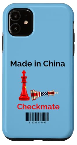 Hergestellt in China Schachmatt Sarkastischer politischer Strategiehumor Hülle für iPhone 11 Hergestellt in China Schachmatt Sarkastischer politischer Strategiehumor Hülle für iPhone 11 von Checkmate China Sarcastic Global Political Humor