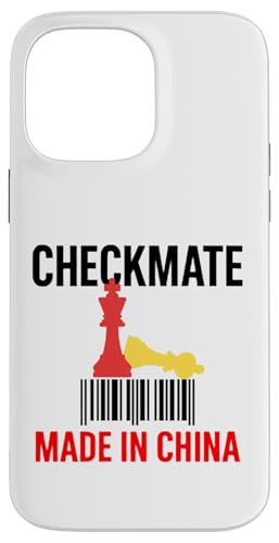 Hergestellt in China Schachmatt Sarkastischer politischer Strategiehumor Hülle für iPhone 14 Pro Max Hergestellt in China Schachmatt Sarkastischer politischer Strategiehumor Hülle für iPhone 14 Pro Max von Checkmate China Sarcastic Global Political Humor