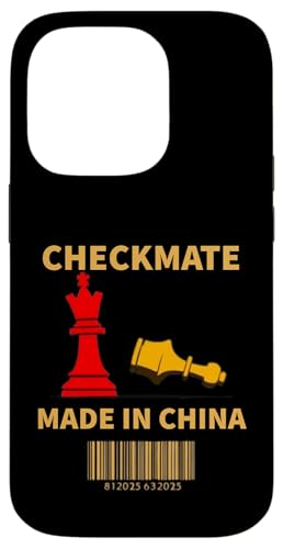 Hergestellt in China Schachmatt Sarkastischer politischer Strategiehumor Hülle für iPhone 14 Pro von Checkmate China Sarcastic Global Political Humor