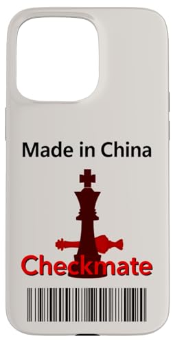 Hergestellt in China Schachmatt Sarkastischer politischer Strategiehumor Hülle für iPhone 15 Pro Max Hergestellt in China Schachmatt Sarkastischer politischer Strategiehumor Hülle für iPhone 15 Pro Max von Checkmate China Sarcastic Global Political Humor