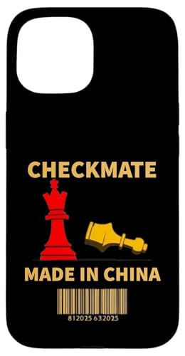 Hergestellt in China Schachmatt Sarkastischer politischer Strategiehumor Hülle für iPhone 15 von Checkmate China Sarcastic Global Political Humor