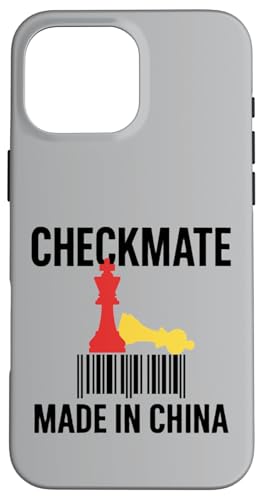 Hergestellt in China Schachmatt Sarkastischer politischer Strategiehumor Hülle für iPhone 16 Pro Max Hergestellt in China Schachmatt Sarkastischer politischer Strategiehumor Hülle für iPhone 16 Pro Max von Checkmate China Sarcastic Global Political Humor