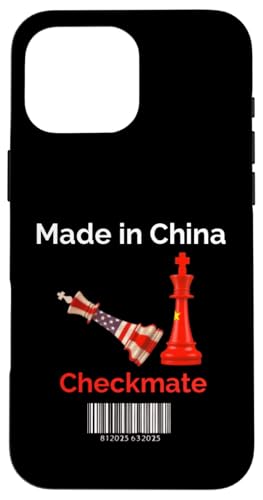 Hergestellt in China Schachmatt Sarkastischer politischer Strategiehumor Hülle für iPhone 16 Pro Max Hergestellt in China Schachmatt Sarkastischer politischer Strategiehumor Hülle für iPhone 16 Pro Max von Checkmate China Sarcastic Global Political Humor