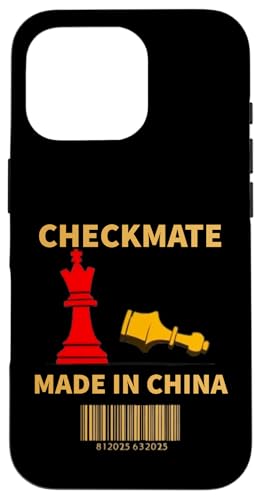 Hergestellt in China Schachmatt Sarkastischer politischer Strategiehumor Hülle für iPhone 16 Pro von Checkmate China Sarcastic Global Political Humor