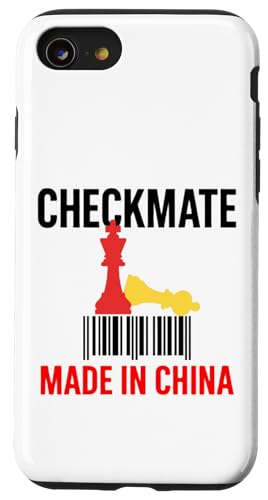 Hergestellt in China Schachmatt Sarkastischer politischer Strategiehumor Hülle für iPhone SE (2020) / 7 / 8 von Checkmate China Sarcastic Global Political Humor