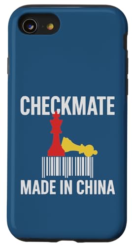Hergestellt in China Schachmatt Sarkastischer politischer Strategiehumor Hülle für iPhone SE (2020) / 7 / 8 von Checkmate China Sarcastic Global Political Humor