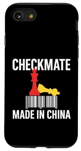 Hergestellt in China Schachmatt Sarkastischer politischer Strategiehumor Hülle für iPhone SE (2020) / 7 / 8 von Checkmate China Sarcastic Global Political Humor