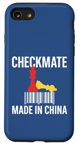 Hergestellt in China Schachmatt Sarkastischer politischer Strategiehumor Hülle für iPhone SE (2020) / 7 / 8 von Checkmate China Sarcastic Global Political Humor