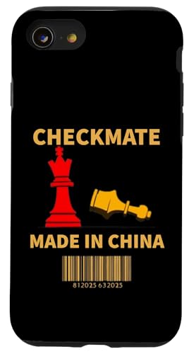 Hergestellt in China Schachmatt Sarkastischer politischer Strategiehumor Hülle für iPhone SE (2020) / 7 / 8 von Checkmate China Sarcastic Global Political Humor